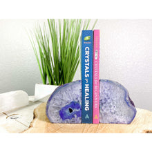  PURPLE Agate Geode 3 lbs Bookend | Purple Geode Bookend | Crystal Bookend | Great Gift.