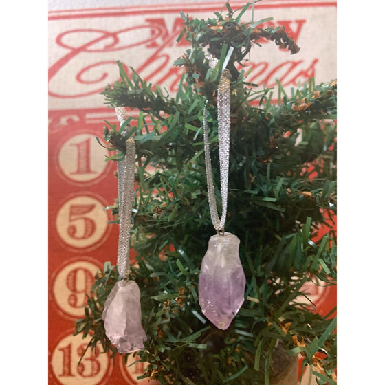 Amethyst Crystal Christmas Ornament | Custom Christmas Ornaments | Personalized Crystal Ornaments | Perfect Gift.