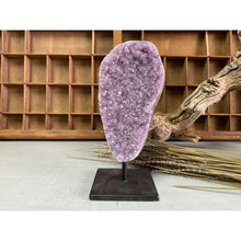  Amethyst Geode on a Metal Stand | Raw Amethyst Crystal | Great Gift.