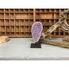 Amethyst Geode on a Metal Stand | Raw Amethyst Crystal | Great Gift.