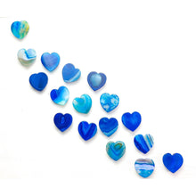 Blue/Turquoise Agate Heart Crystal Phone Stand.