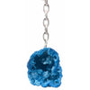 Geode Keychain | Pick a color | Blue Pink Purple Teal Clear.
