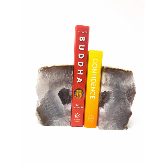 Gray Agate 3.10 lb Bookend | Agate large gray bookend | Gray large geode bookend | Great gift.