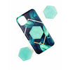 Jade Hexagon Crystal Phone Stand.