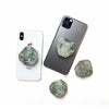 Labradorite Crystal with Gold Rim Phone Stand (Natural Gemstone).