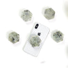 Labradorite Hexagon Crystal Phone Stand (Natural Gemstone).