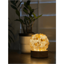  Natural Agate Tumbled Stone Crystal Lamp | Home Decor | Great Gift.