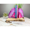 Pink 11 lbs 5oz Agate bookend | Extra large Geode Crystal Bookend | Geode bookend | Crystal Agate bookend | Great gift.