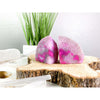 PINK Agate Geode 2 lbs 9 oz Bookend | Pink Geode Bookend | Crystal Bookend | Great Gift.