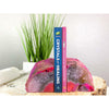 PINK Agate Geode 4 lbs 3 oz Bookend | Pink Geode Bookend | Crystal Bookend | Great Gift.