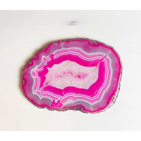Pink/White Agate Platter Decor and Cheese Platter.