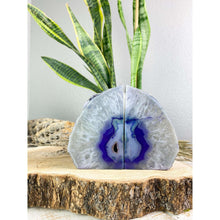  PURPLE Agate Geode 2 lbs 14oz Bookend | Purple Geode Bookend | Crystal Bookend | Great Gift.