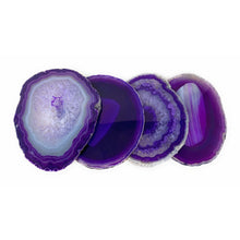  Purple Tone Agate Slice Coasters | Agate Drink & Barware | Home Decor.