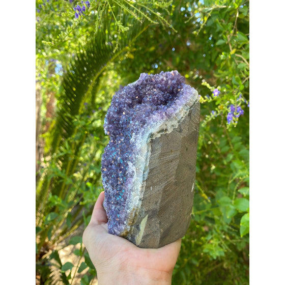 Raw Amethyst Base 3 lb 9 oz | Purple amethyst | Amethyst base | Great gift.