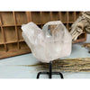 Raw (Cluster) Clear Quartz on a metal stand 1 lb 12 oz | Quartz Cluster in a stand | Clear Quartz | Great gift.
