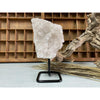 Raw (Cluster) Clear Quartz on a metal stand 1 lb 15 oz | Quartz Cluster in a stand | Clear Quartz | Great gift.