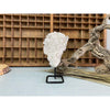 Raw (Cluster) Clear Quartz on a metal stand 2 lbs | Quartz Cluster in a stand | Clear Quartz | Great gift.