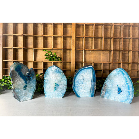 Teal Agate Crystal Lamp Decor | Geode Agate Lamp | Geode Lamp | Great Gift.
