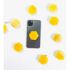 Yellow Agate Hexagon Crystal Phone Stand.